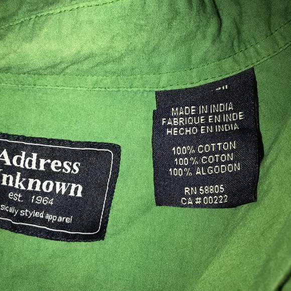 Men’s Green Ombré Button Up Shirt Big & Tall - Picture 3 of 4